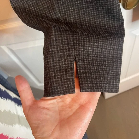 Ryan Wythe pull on pants houndstooth/ checked pattern size 18W - Picture 2 of 5